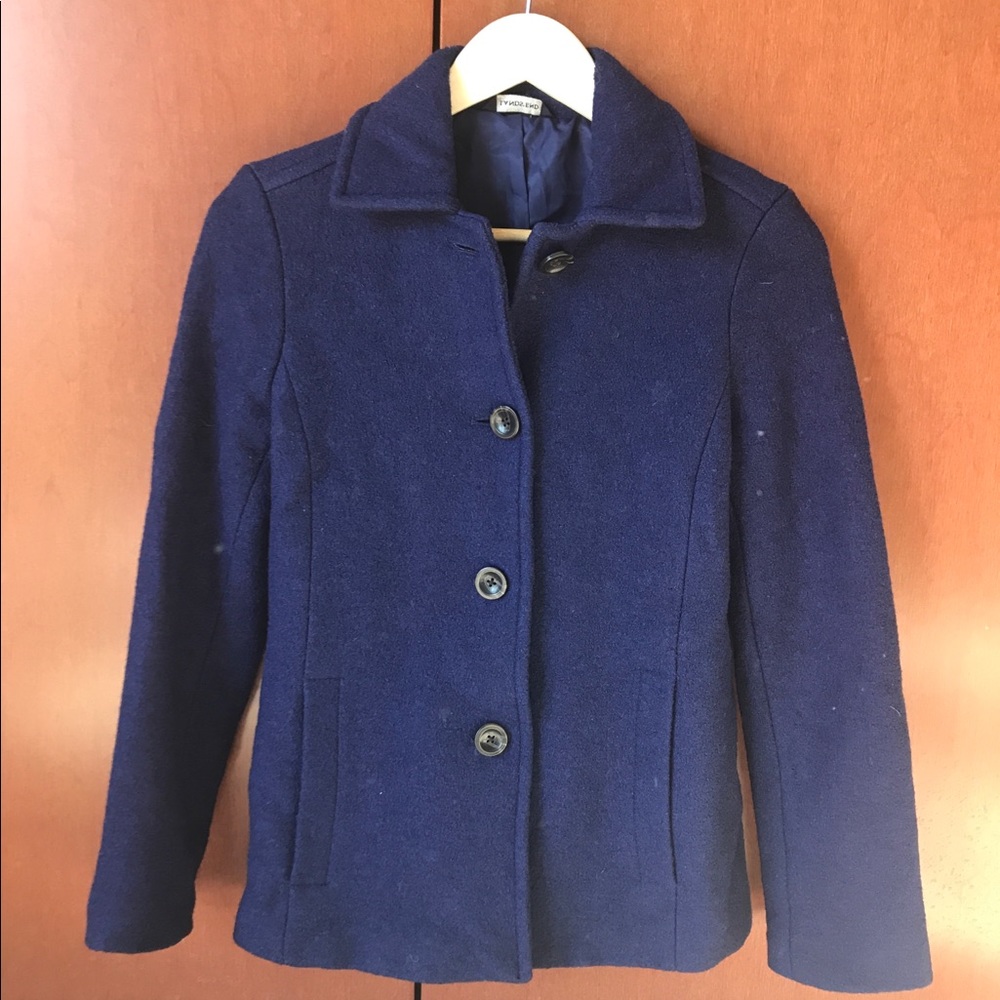 Wool blend coat
